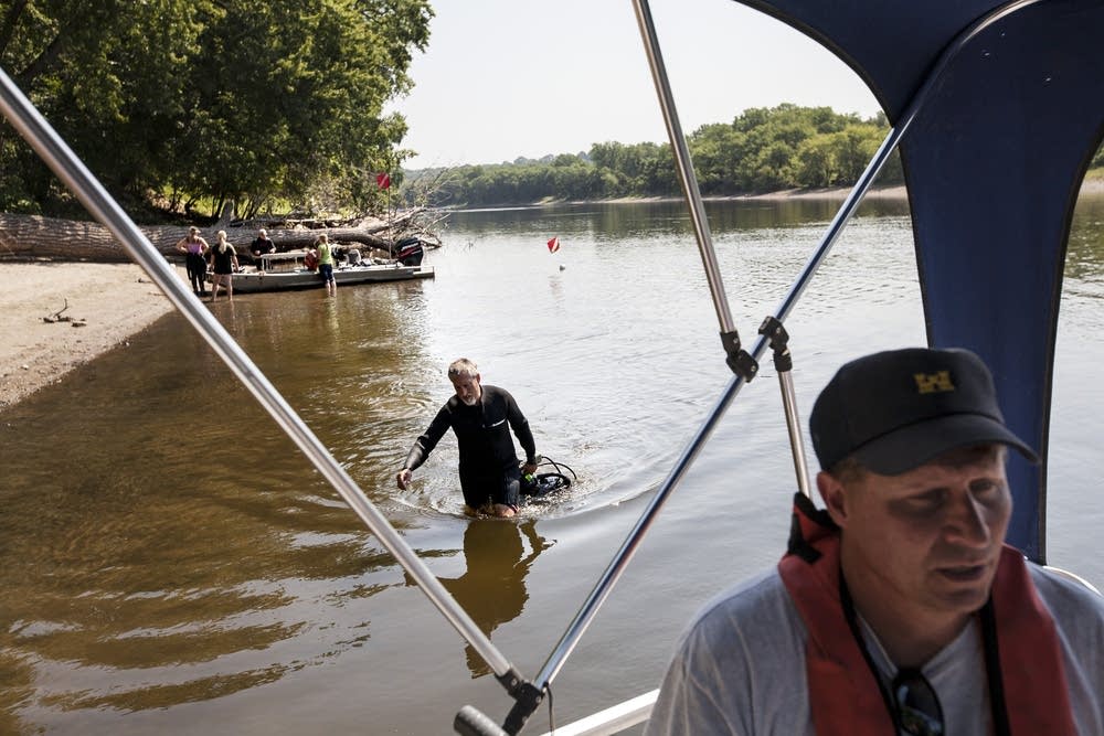 Byron Karns returned to a research boat.