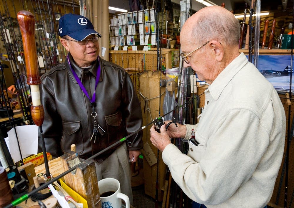 Dickie and customer