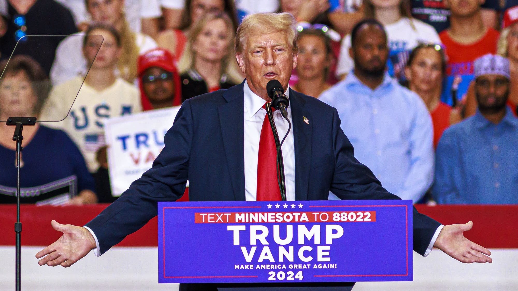 Trump returns to Minnesota with Vance. Democrats stump for Harris | MPR ...