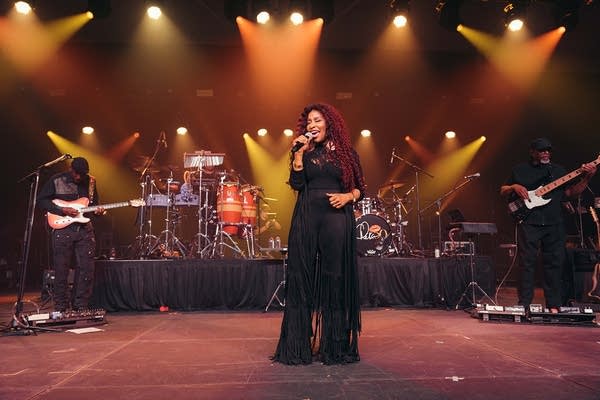 Chaka Khan performing at the second annual Montreux Jazz Festival Miami on Saturday, March 1, 2025.