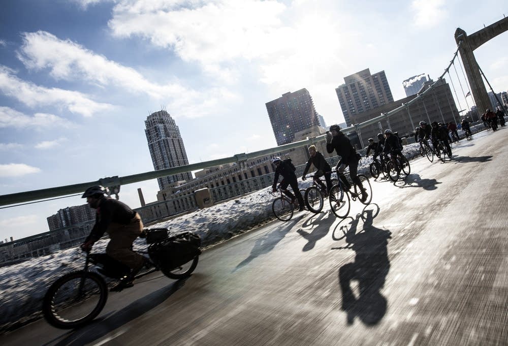 Over the bridge to Nicollet Island