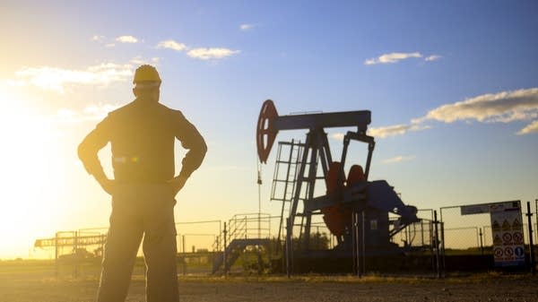 There’s a surplus of oil on the market, which has pushed prices down. The U.S. is producing near record amounts of crude.