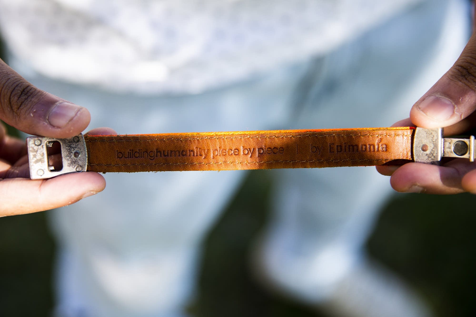 A message is imprinted on the inside of one the Epibraces.
