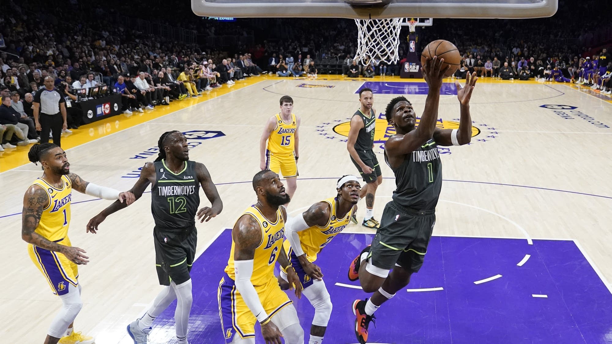 Lakers outlast Wolves 108-102 in OT, advance to face Memphis | MPR News