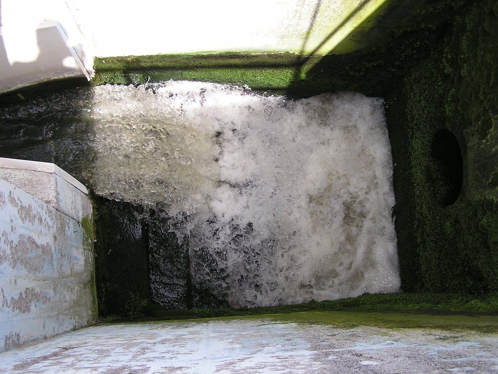 Wastewater leaves the New Ulm plant