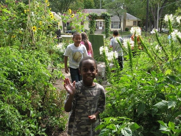 Children in the garden