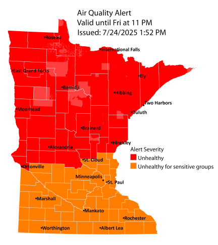 Air quality alert