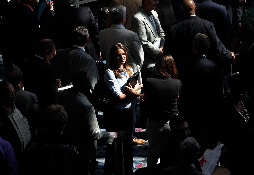 Ashley Perkins at job fair