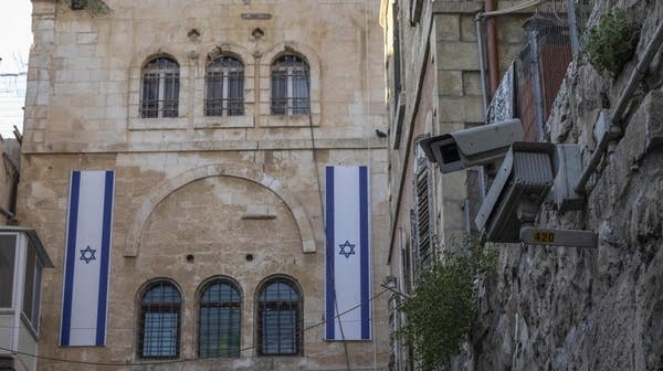 Security surveillance cameras in Jerusalem's Old City in September 2023. 