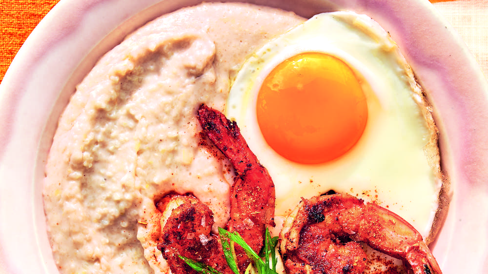 Roasted Banana Grits with Seasoned Shrimp | The Splendid TableThe Splendid TableThe Splendid TableAmerican Public Media