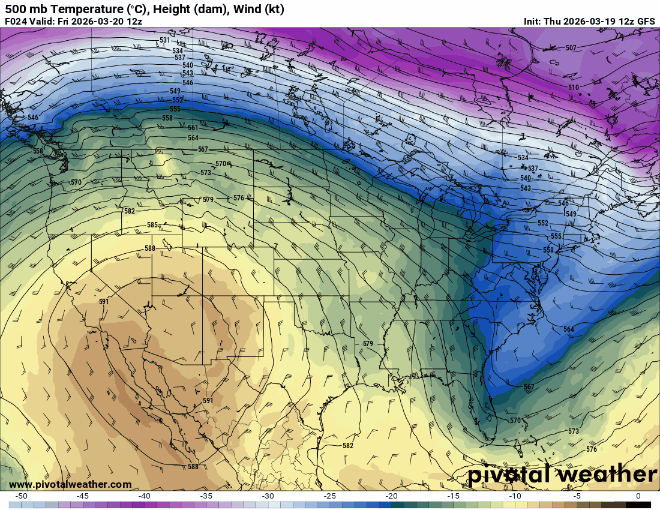 500 mb temperatures