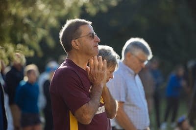 man praying