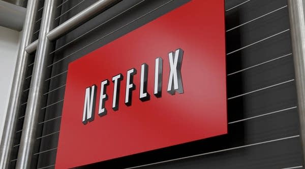 The Netflix company logo is seen at Netflix headquarters in Los Gatos, CA. 