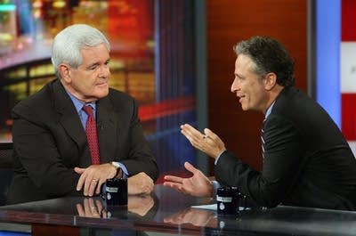 Jon Stewart and Newt Gingrich
