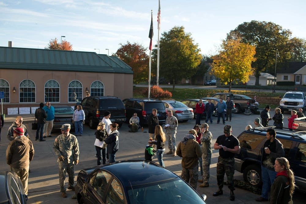 Veterans march