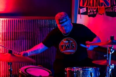 band performing on stage