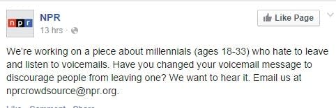 Ditching voice mail, maybe Millennials have it right