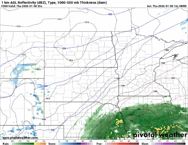 Forecast precipitation Thursday 2 p.m. to Friday 6 a.m.