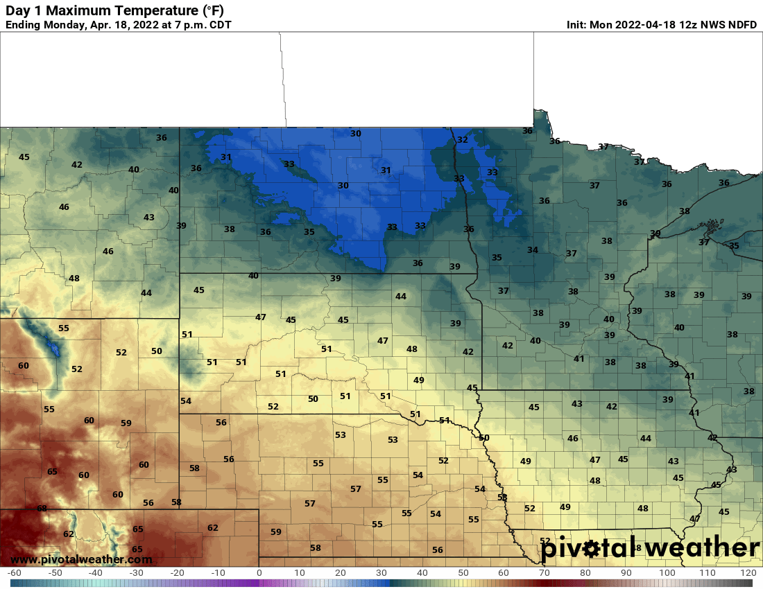 Wet but warmer later this week