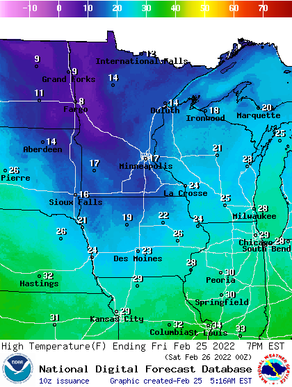 Milder temps move in for the weekend, stay through next week