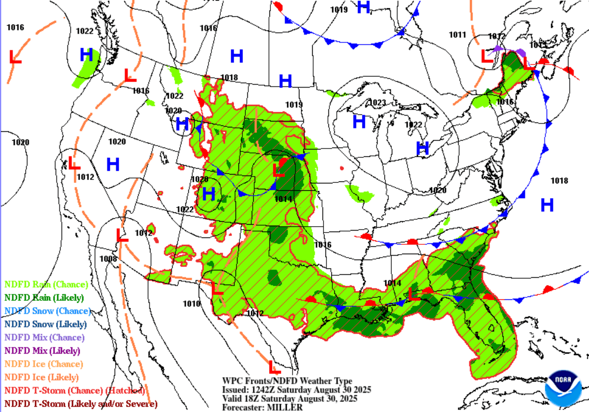 Surface analysis for Saturday