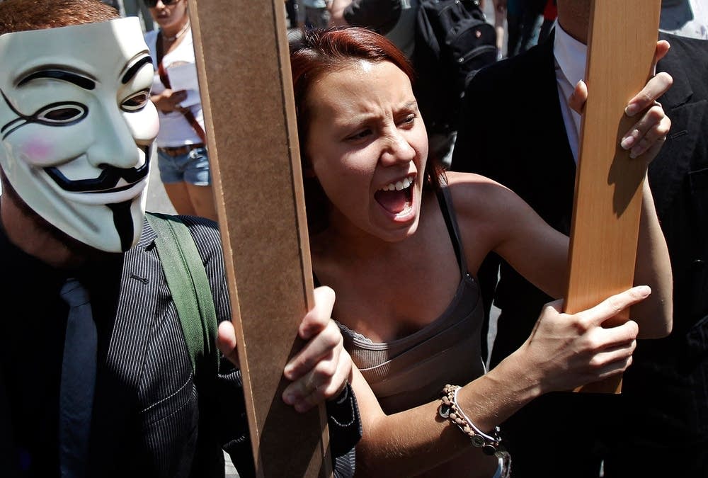 Austerity protest in Spain