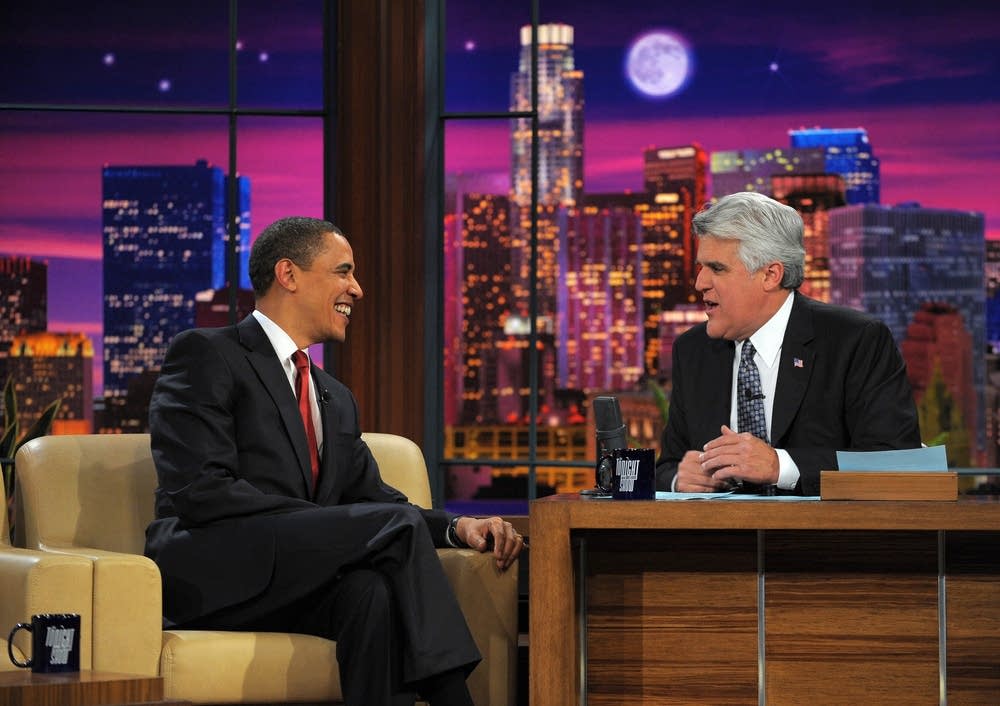 Obama with Leno