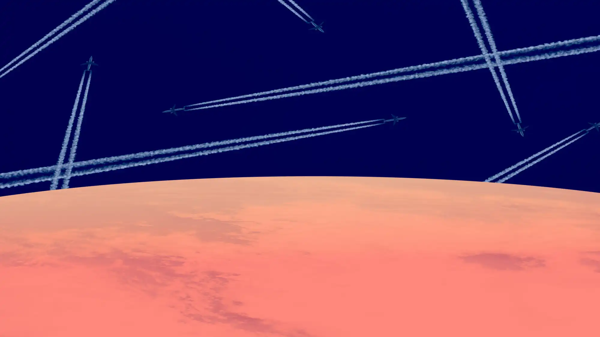 To reduce their climate impact, airlines target contrails