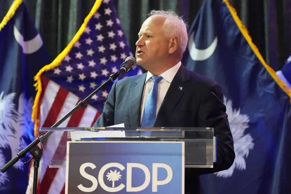 Minnesota Gov. Tim Walz's next move: Energizing Democrats in South Carolina  and California | MPR News