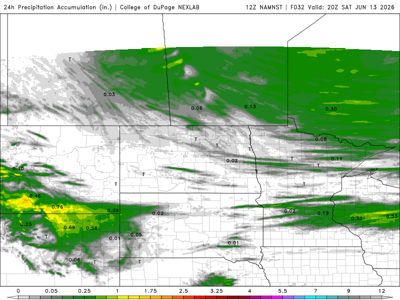 Swath of rain