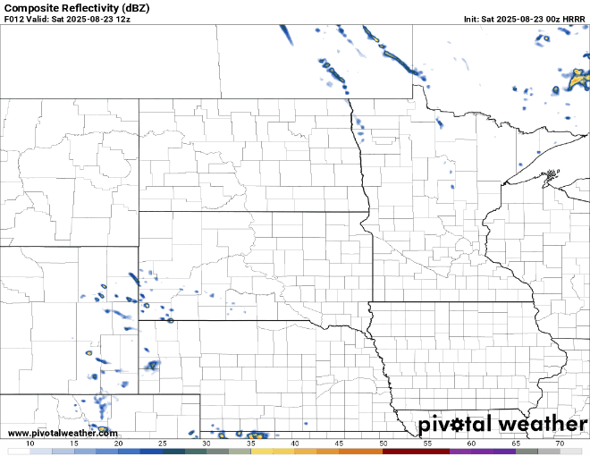 Forecast precipitation Saturday 7 a.m. to 7 p.m.