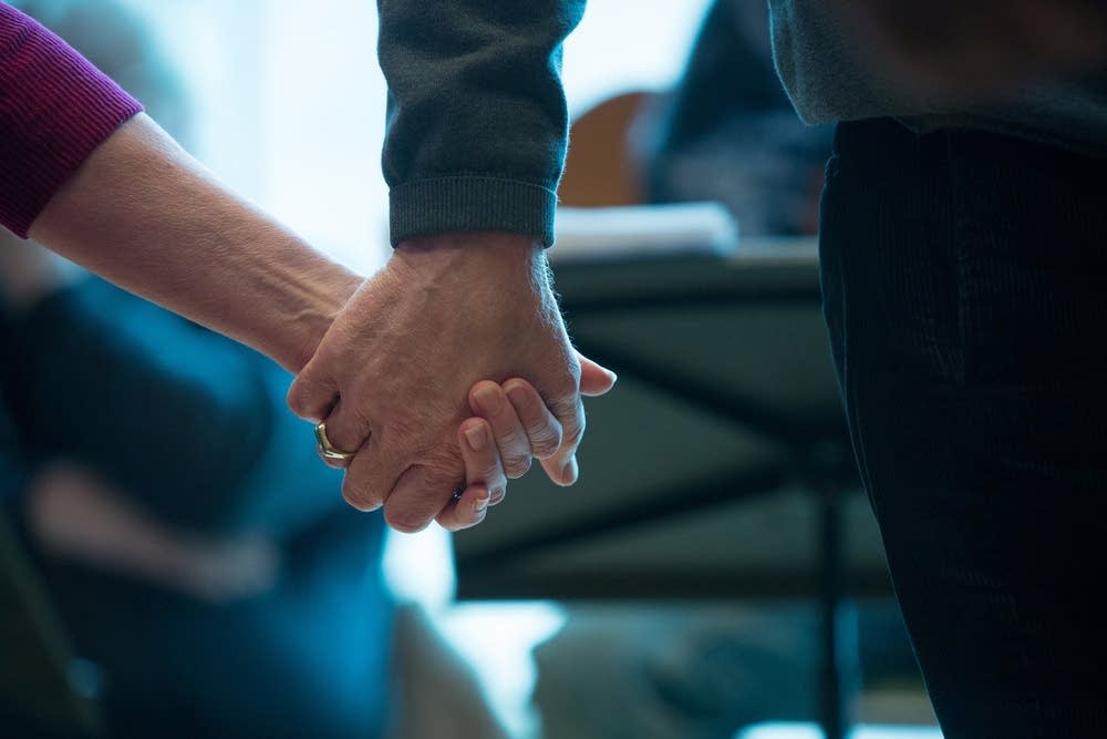 Holding hands