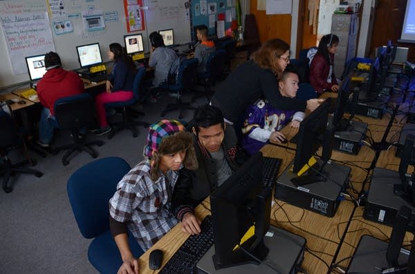 Computer classroom at LEAP