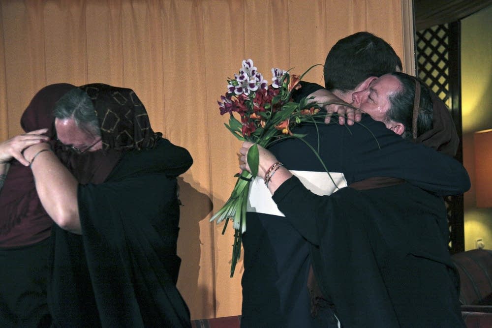 Emotional reunion