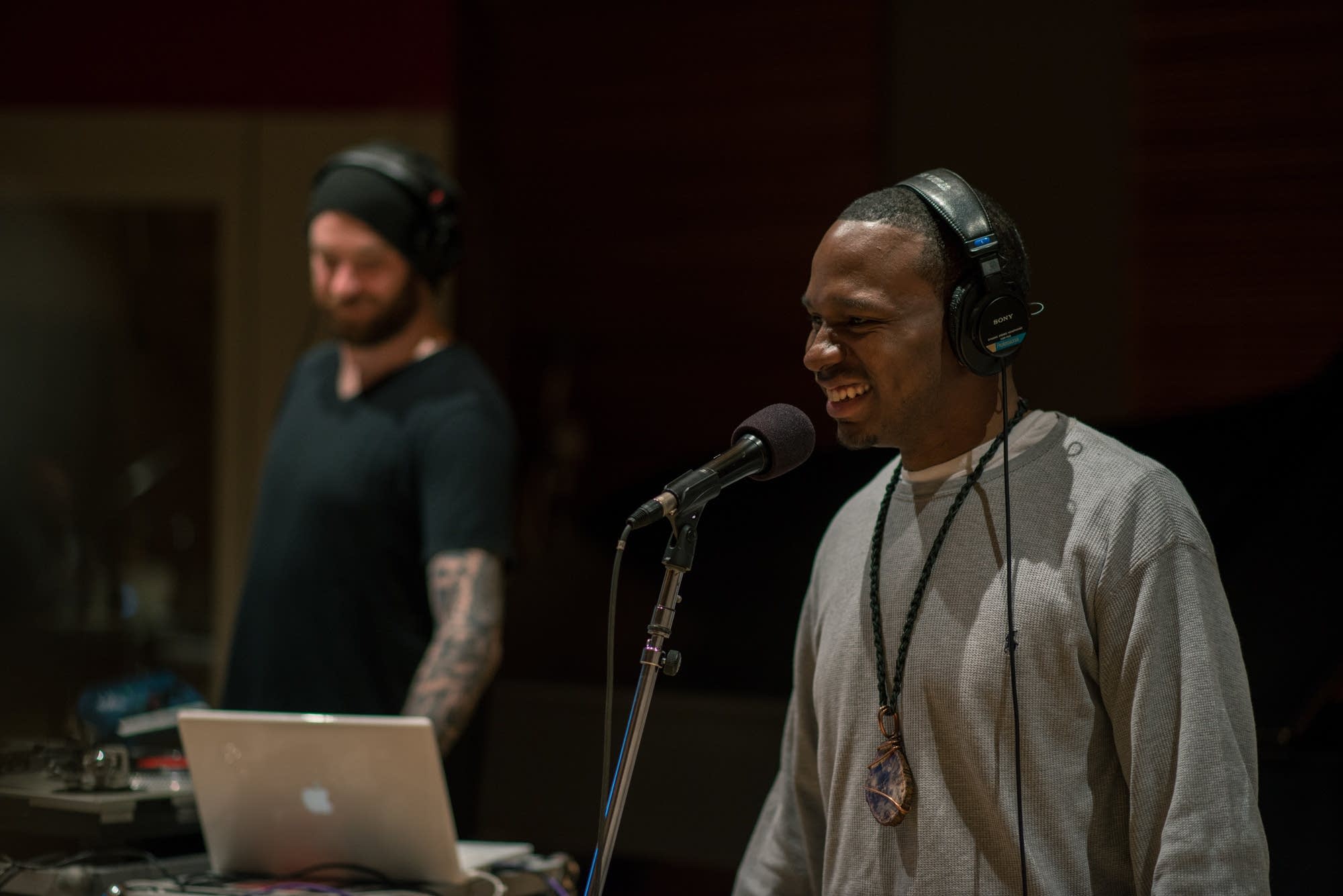 MaLLy performs in the Current studios