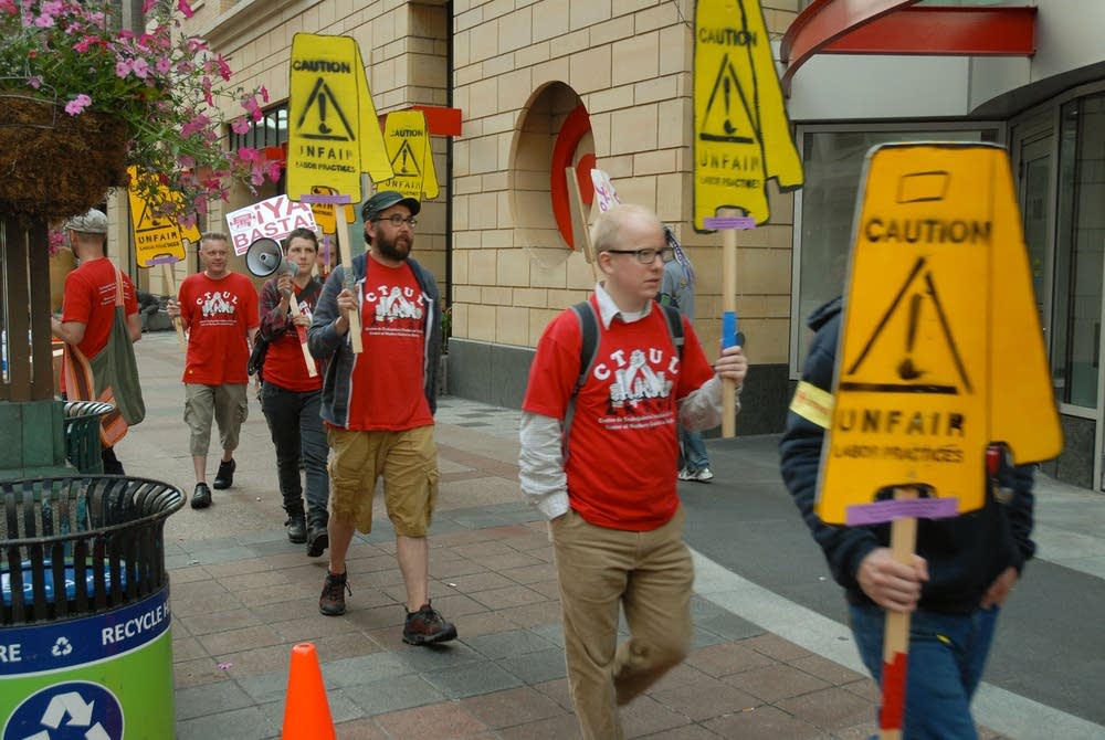 Pickets outside downtown Target store