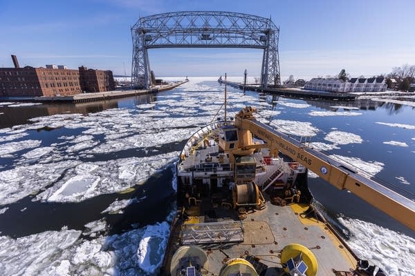 Busting through winter's grasp on Lake Superior