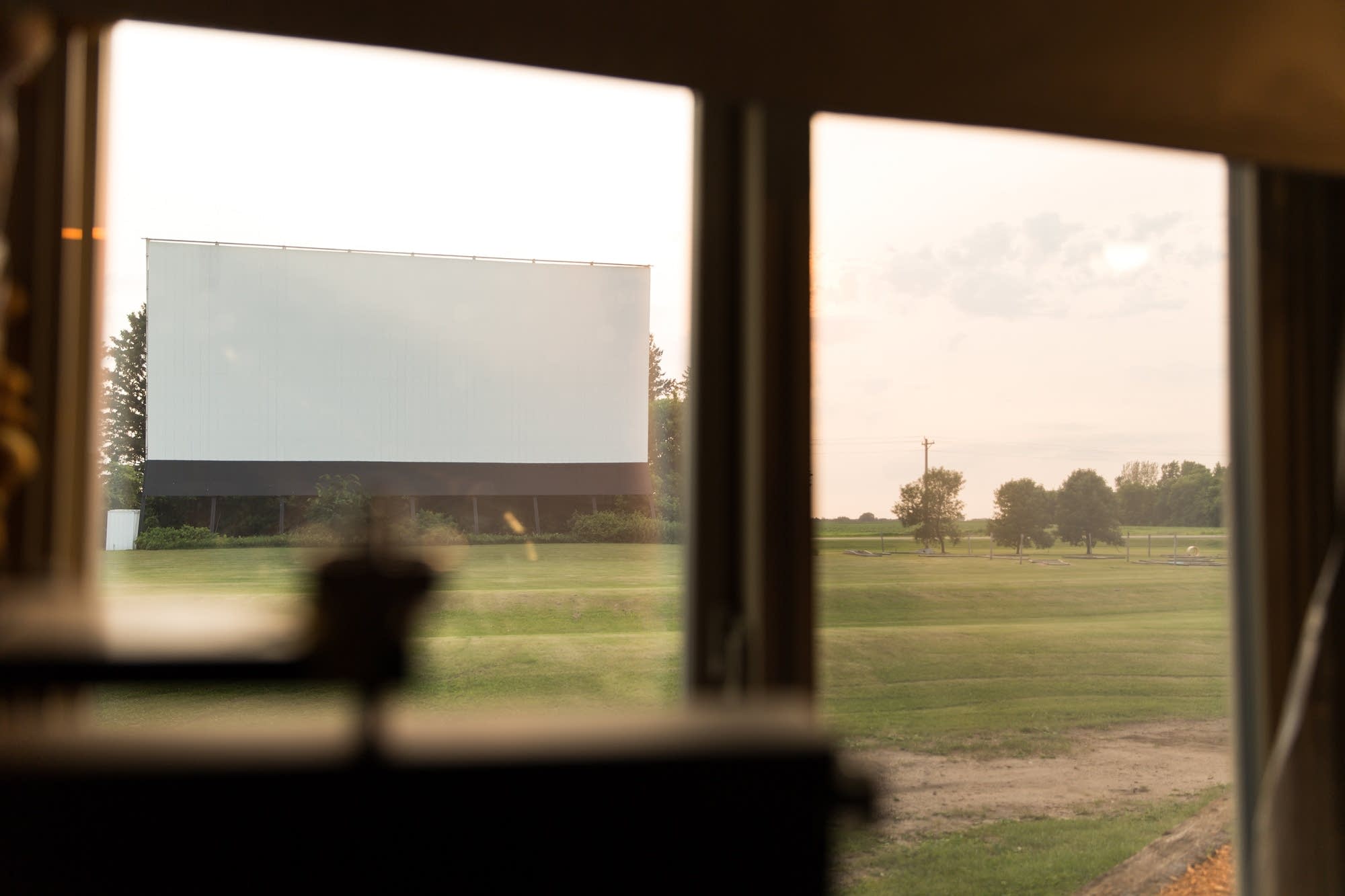 Screen one sits alongside Highway 22 in Litchfield, Minn.