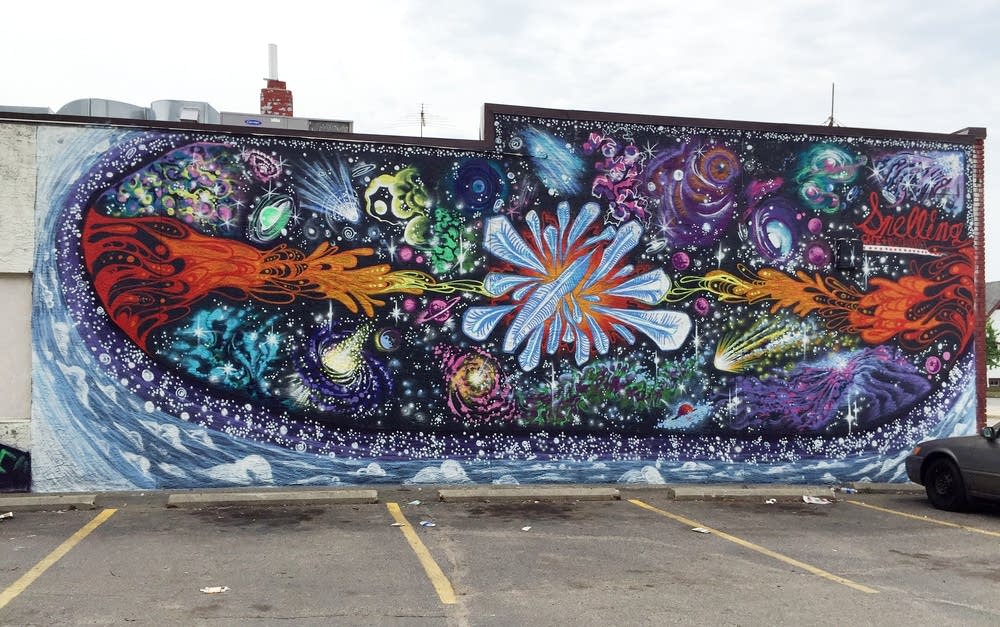 Snelling Cafe's mural