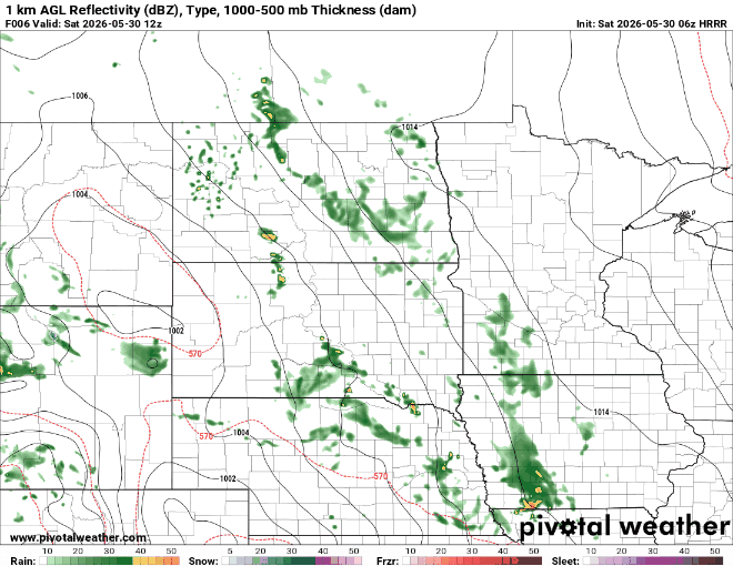 Forecast precipitation Saturday 7 a.m. to midnight
