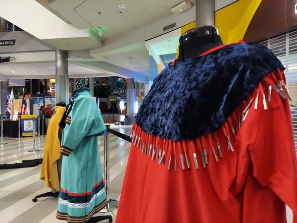 Dresses representing different historical eras at