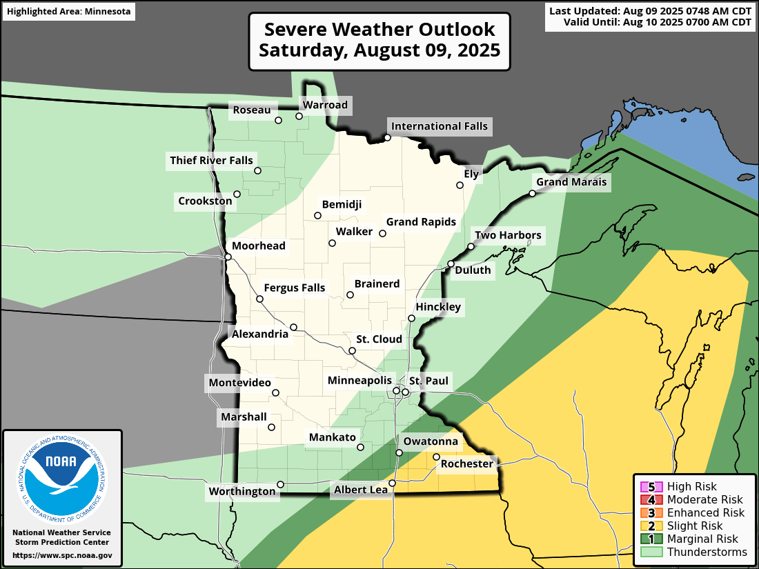 Severe risk for Saturday
