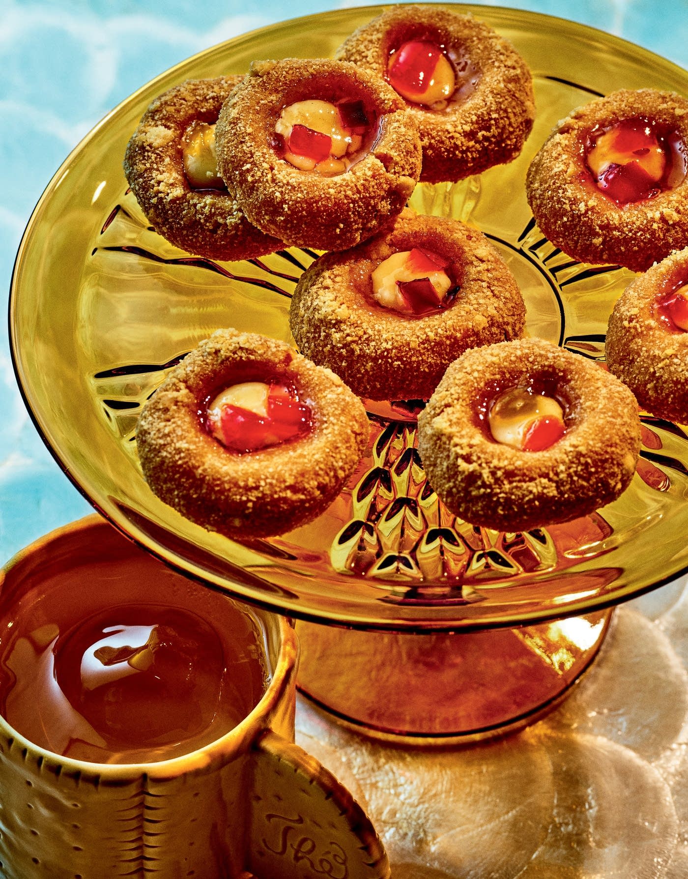 Savory Thumbprint Cookies with Cream Cheese & Pepper Jelly The