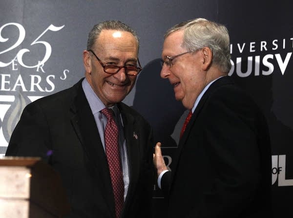 Senate Democratic Leader Chuck Schumer, Republican Leader Mitch McConnell.