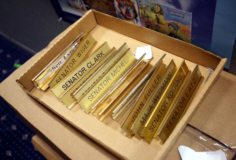 Senate name plates
