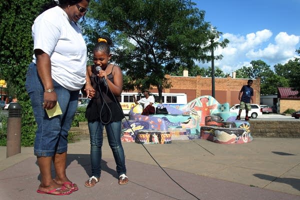 Praying in Peavey Park