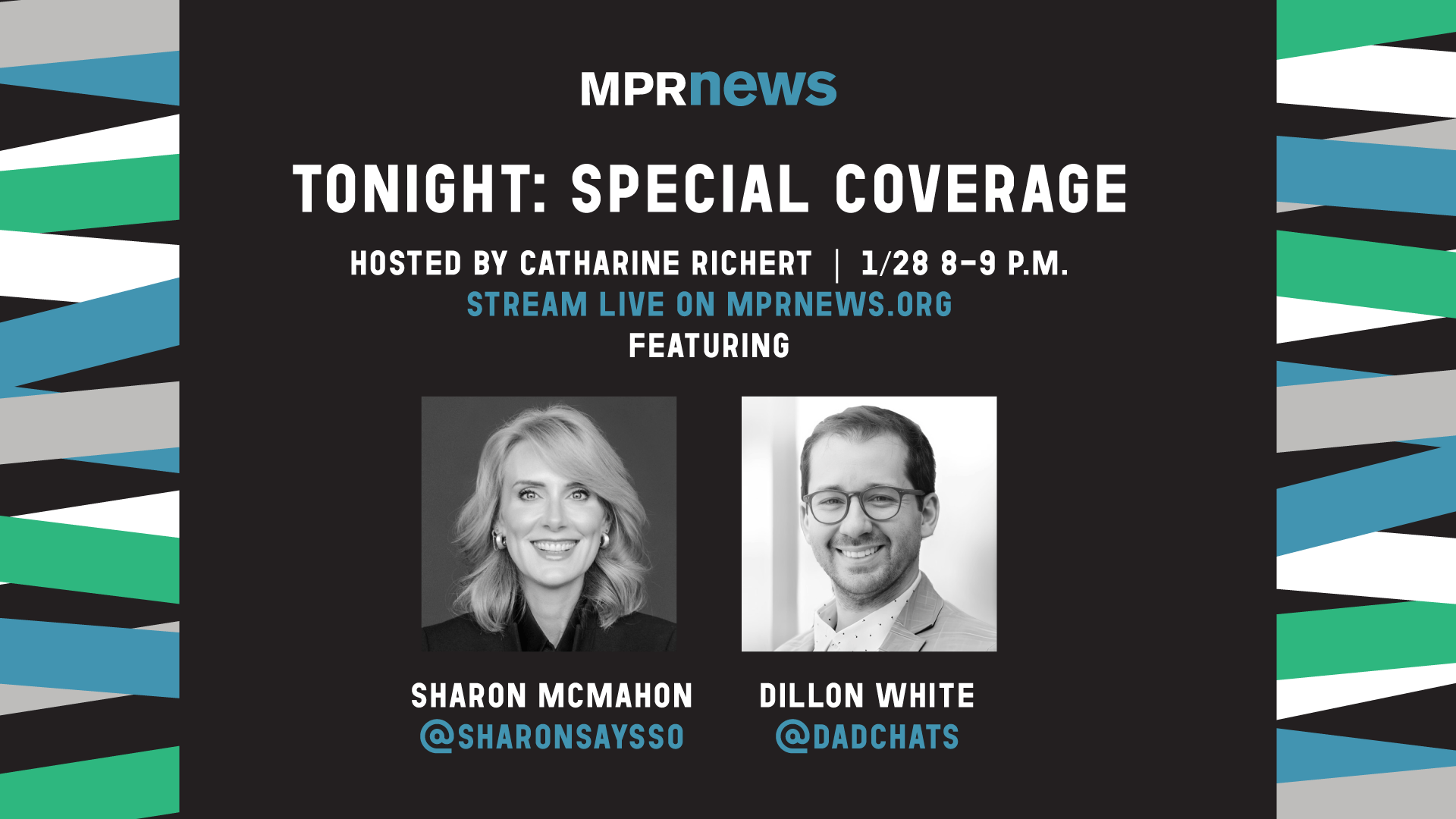Special coverage image for Sharon McMahon and dadchats event on Jan. 28. 