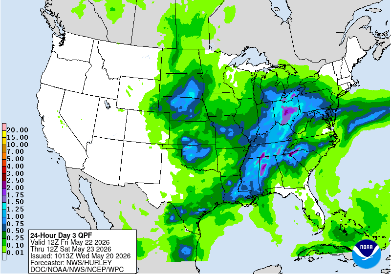 Rain moves in Friday PM but looks fairly light