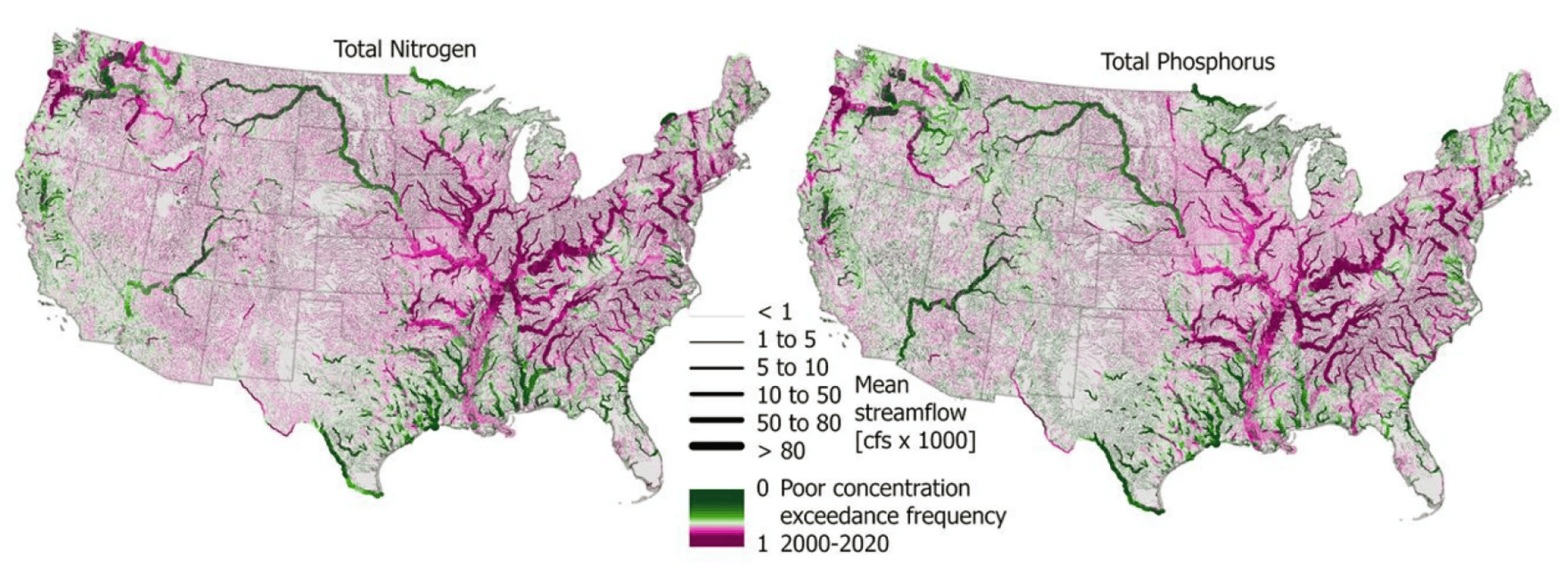 A map with frequencies
