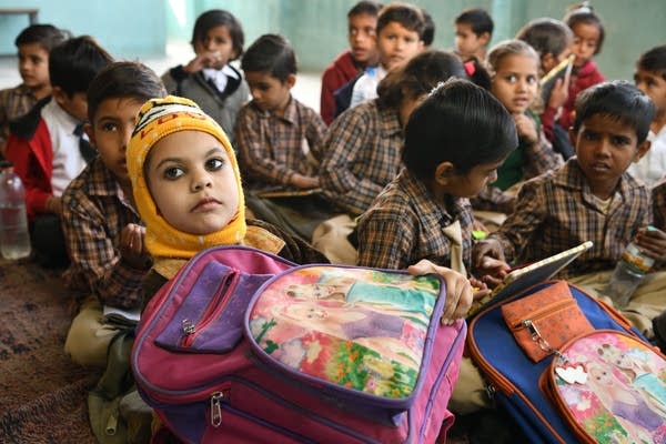 Children at a school in North Rajasthan in India.